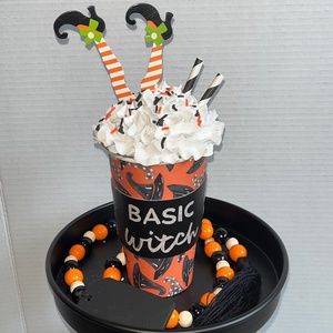 Basic Witch Faux Coffee with Faux Whipped Topping